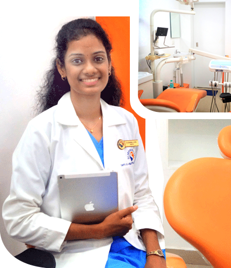 A staff member at Sethurajan Dental Centre